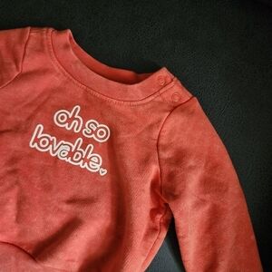 Cat & Jack Baby 'Oh So Lovable' French Terry Sweatshirt